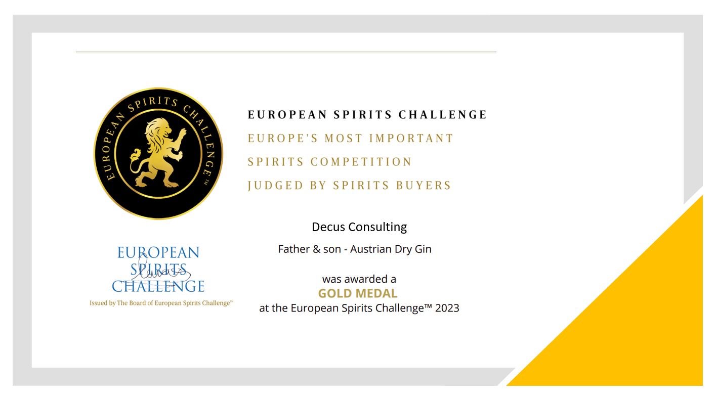 European Spirits Challenge Winner